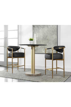   Modern European furniture - Curved Back Counter Stool - www.oroa.com | Oroa.com
