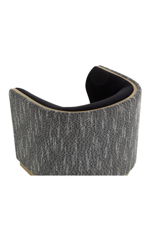   Modern European furniture - Gold Inlay Curved Lounge Chair - www.oroa.com | Oroa.com