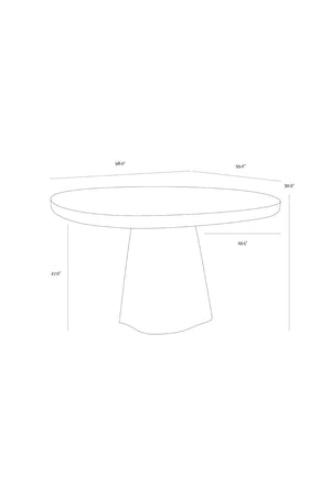   Modern European furniture - Sculptural Indoor/Outdoor Concrete Dining Table - www.oroa.com | Oroa.com