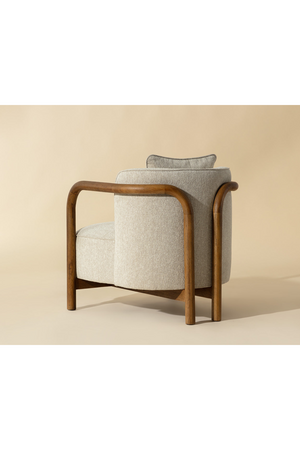   Modern European furniture - Curved Wood Frame Lounge Chair - www.oroa.com | Oroa.com