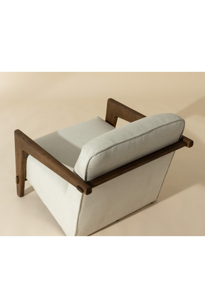   Modern European furniture - Brown Oak Framed Lounge Chair - www.oroa.com | Oroa.com