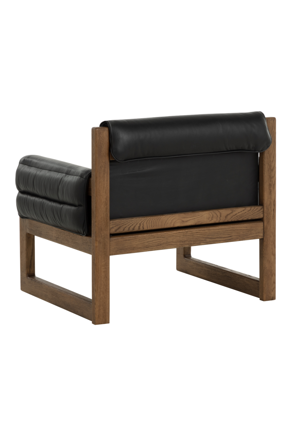   Modern European furniture - Tufted Black Leather Lounge Chair - www.oroa.com | Oroa.com