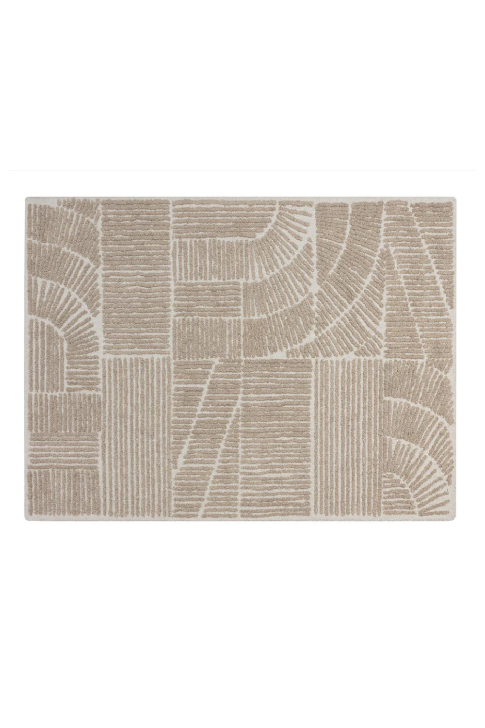   Modern European furniture - Taupe Wool-Viscose Area Rug - www.oroa.com | Oroa.com