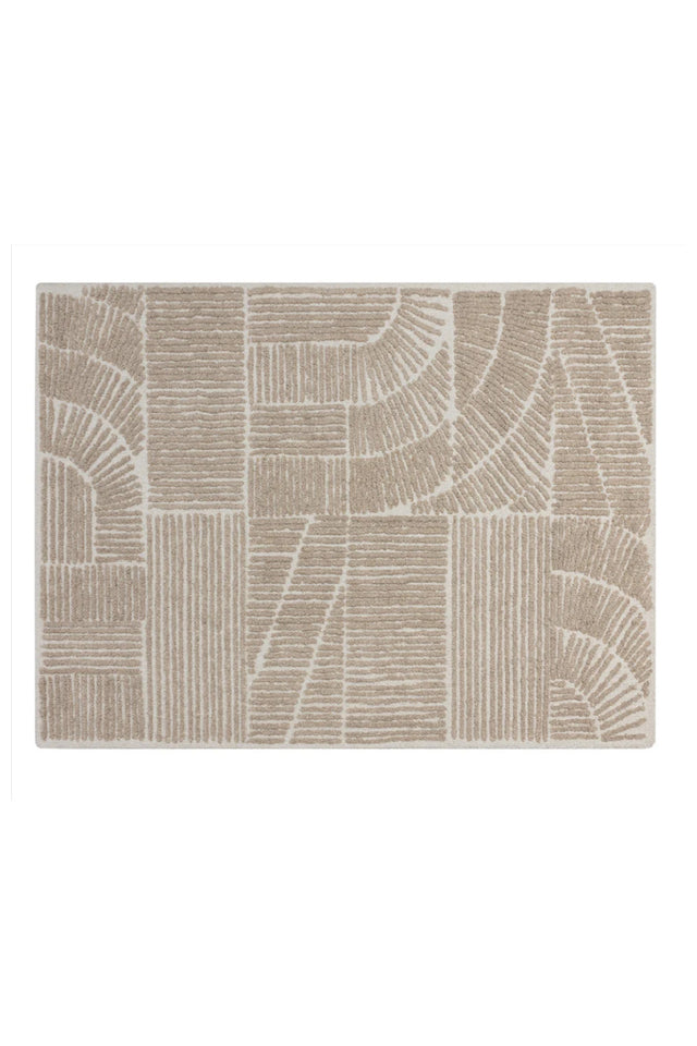 Modern European furniture - Taupe Wool-Viscose Area Rug - www.oroa.com
