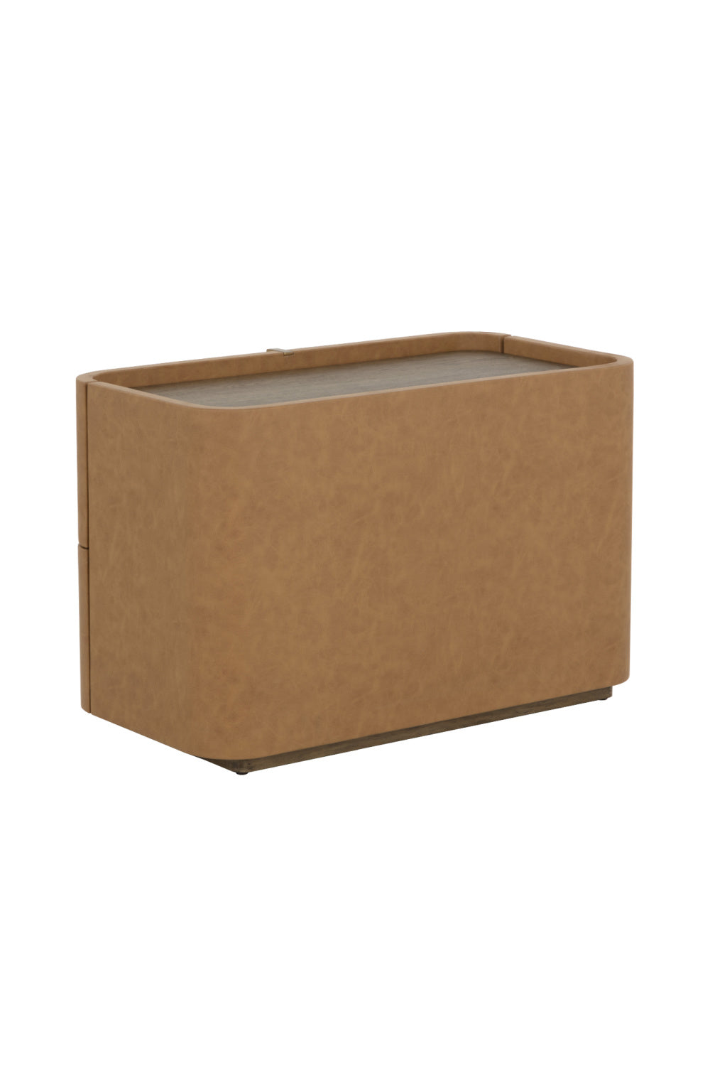   Modern European furniture - Leather-Look 2-Drawer Nightstand - www.oroa.com | Oroa.com