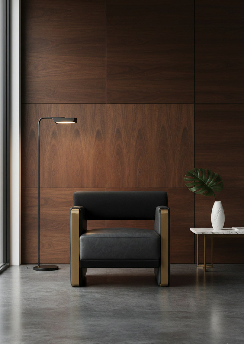   Modern European furniture - Black Bolster-Back Lounge Chair - www.oroa.com | Oroa.com