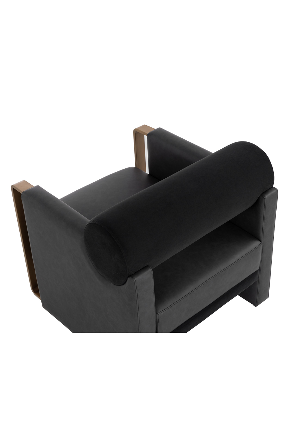   Modern European furniture - Black Bolster-Back Lounge Chair - www.oroa.com | Oroa.com