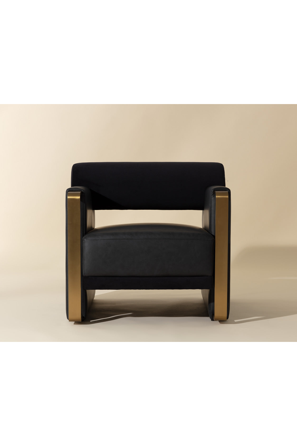   Modern European furniture - Black Bolster-Back Lounge Chair - www.oroa.com | Oroa.com
