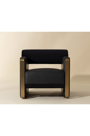   Modern European furniture - Black Bolster-Back Lounge Chair - www.oroa.com | Oroa.com