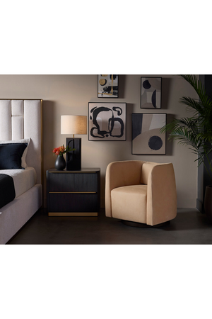   Modern European furniture - Nubuck Leather Swivel Lounge Chair - www.oroa.com | Oroa.com