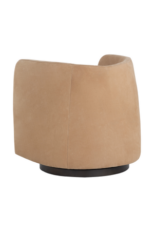   Modern European furniture - Nubuck Leather Swivel Lounge Chair - www.oroa.com | Oroa.com