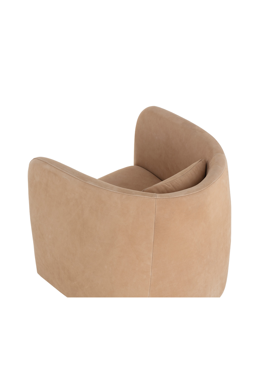   Modern European furniture - Nubuck Leather Swivel Lounge Chair - www.oroa.com | Oroa.com