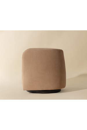   Modern European furniture - Nubuck Leather Swivel Lounge Chair - www.oroa.com | Oroa.com