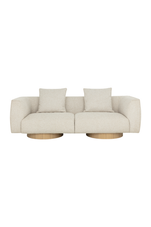   Modern European furniture - Round Oak Base Sofa - www.oroa.com | Oroa.com