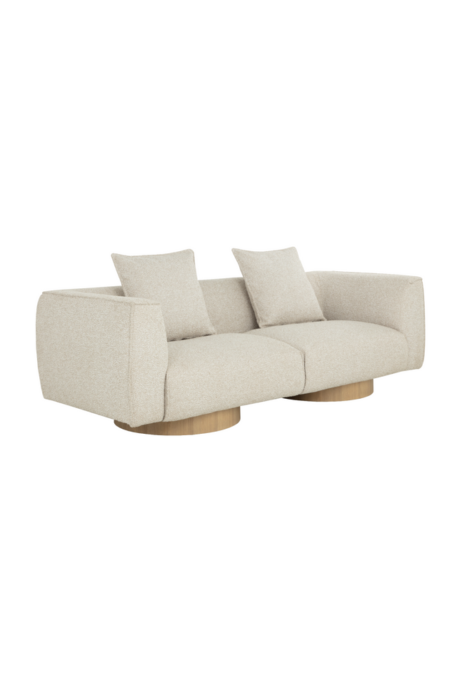 Modern European furniture - Round Oak Base Sofa - www.oroa.com