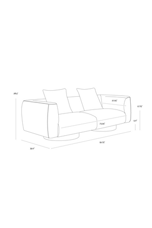   Modern European furniture - Round Oak Base Sofa - www.oroa.com | Oroa.com