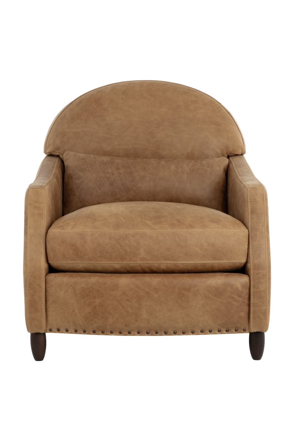   Modern European furniture - Brown Italian Leather Lounge Chair - www.oroa.com | Oroa.com