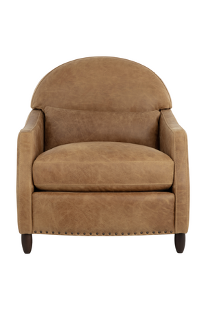   Modern European furniture - Brown Italian Leather Lounge Chair - www.oroa.com | Oroa.com