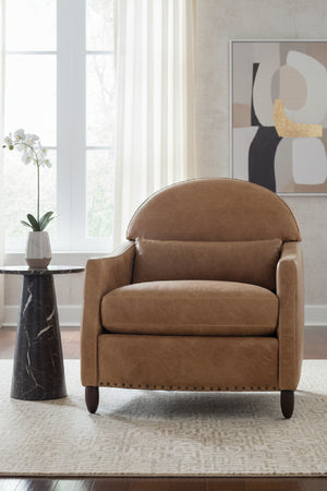   Modern European furniture - Brown Italian Leather Lounge Chair - www.oroa.com | Oroa.com