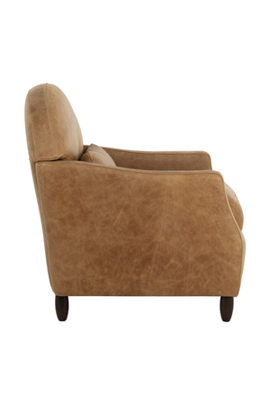   Modern European furniture - Brown Italian Leather Lounge Chair - www.oroa.com | Oroa.com