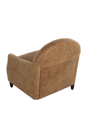   Modern European furniture - Brown Italian Leather Lounge Chair - www.oroa.com | Oroa.com