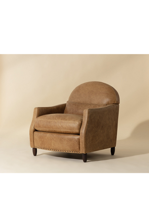   Modern European furniture - Brown Italian Leather Lounge Chair - www.oroa.com | Oroa.com