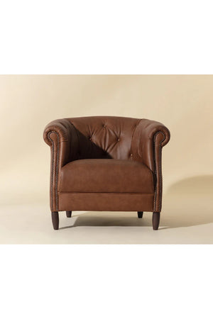   Modern European furniture - Leather Chesterfield Lounge Chair - www.oroa.com | Oroa.com