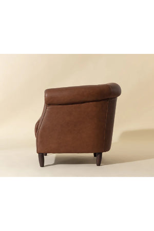   Modern European furniture - Leather Chesterfield Lounge Chair - www.oroa.com | Oroa.com
