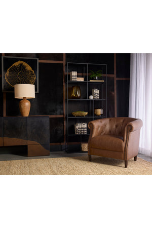   Modern European furniture - Leather Chesterfield Lounge Chair - www.oroa.com | Oroa.com