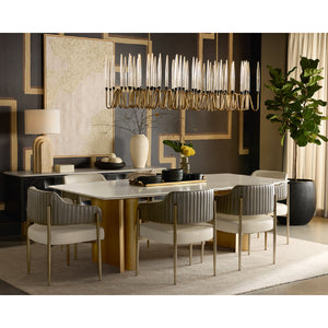   Modern European furniture - Cream Leather Dining Armchair - www.oroa.com | Oroa.com