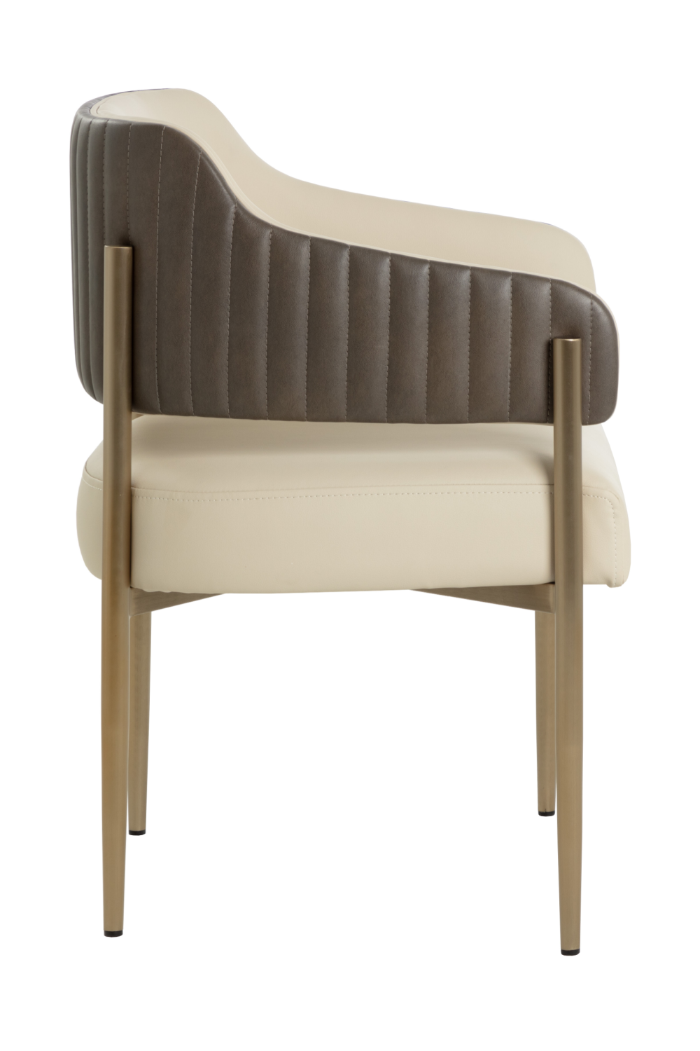   Modern European furniture - Cream Leather Dining Armchair - www.oroa.com | Oroa.com