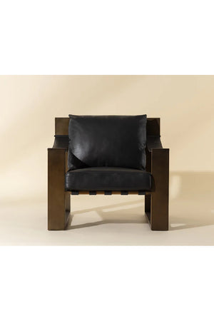   Modern European furniture - Leather Strapped Lounge Chair - www.oroa.com | Oroa.com