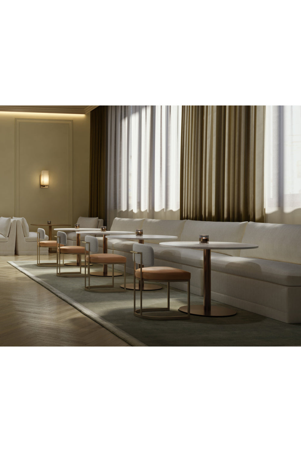   Modern European furniture - Two-Toned Cantilevered Dining Chair - www.oroa.com | Oroa.com