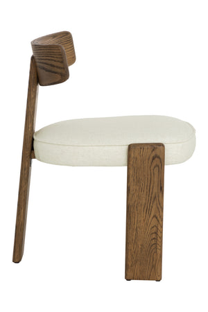   Modern European furniture - Oak Framed 3-Legged Dining Chairs (2) - www.oroa.com | Oroa.com