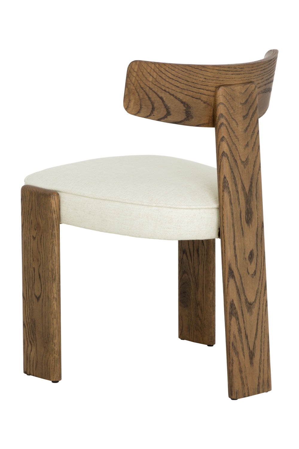   Modern European furniture - Oak Framed 3-Legged Dining Chairs (2) - www.oroa.com | Oroa.com