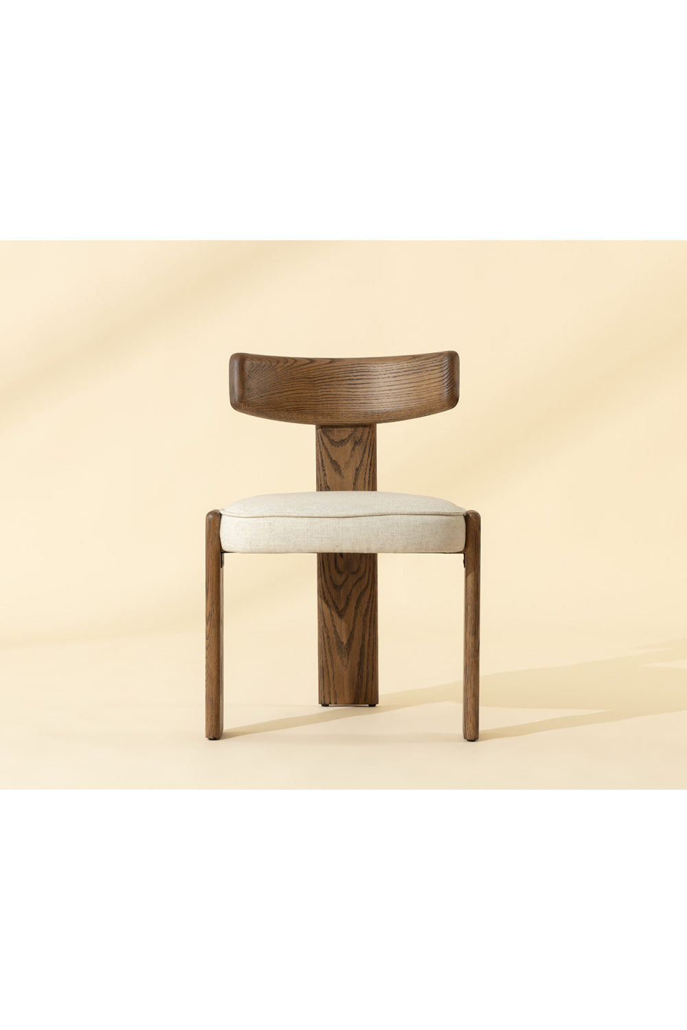   Modern European furniture - Oak Framed 3-Legged Dining Chairs (2) - www.oroa.com | Oroa.com
