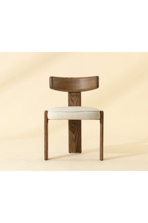   Modern European furniture - Oak Framed 3-Legged Dining Chairs (2) - www.oroa.com | Oroa.com