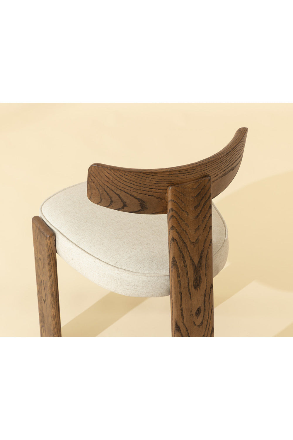   Modern European furniture - Oak Framed 3-Legged Dining Chairs (2) - www.oroa.com | Oroa.com