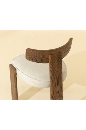   Modern European furniture - Oak Framed 3-Legged Dining Chairs (2) - www.oroa.com | Oroa.com