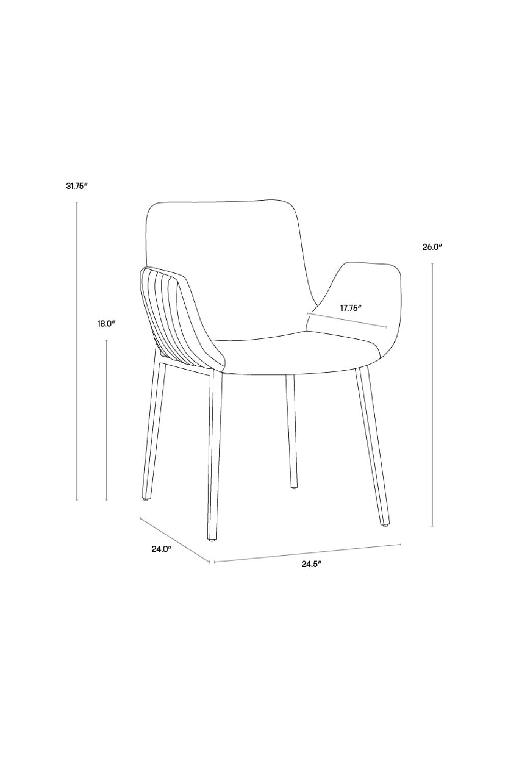   Modern European furniture - Leather Look Scooped Dining Armchair - www.oroa.com | Oroa.com