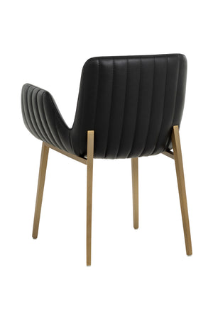   Modern European furniture - Leather Look Scooped Dining Armchair - www.oroa.com | Oroa.com