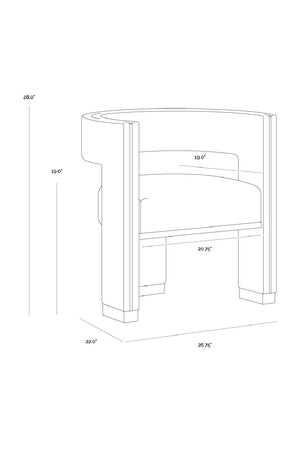   Modern European furniture - Curved 3-Legged Dining Chair - www.oroa.com | Oroa.com