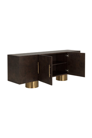   Modern European furniture - Maple Burl 4-Door Sideboard - www.oroa.com | Oroa.com