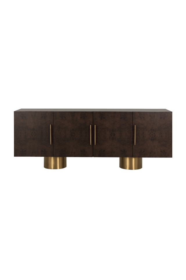 Modern European furniture - Maple Burl 4-Door Sideboard - www.oroa.com