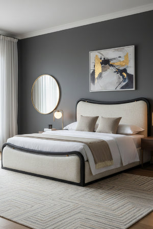   Modern European furniture - Boucle King Bed - www.oroa.com | Oroa.com