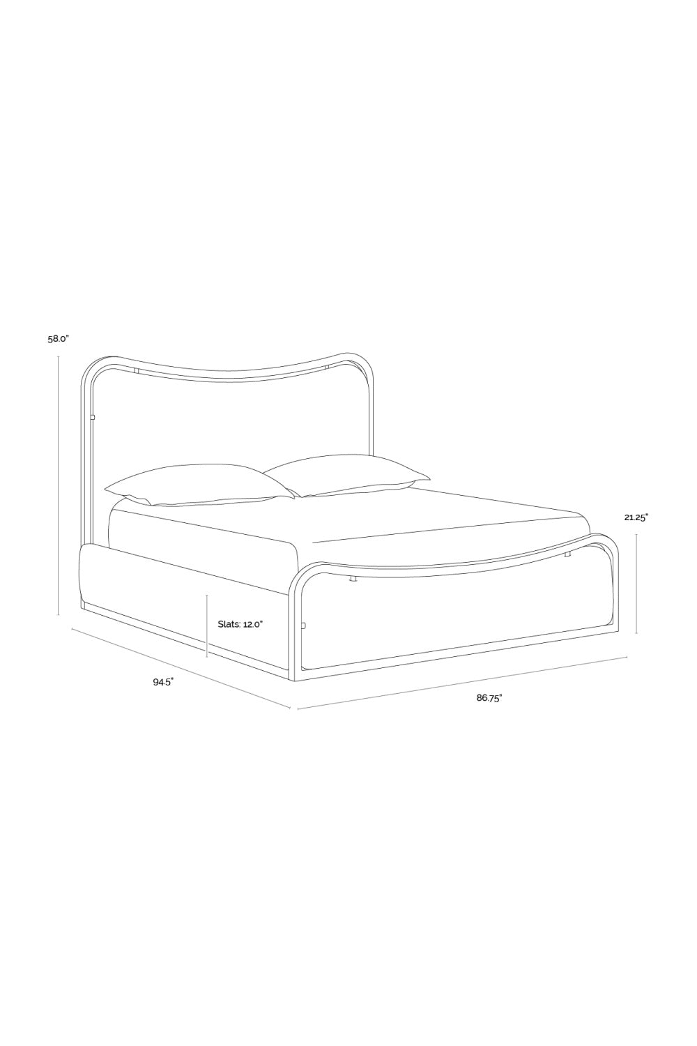   Modern European furniture - Boucle King Bed - www.oroa.com | Oroa.com
