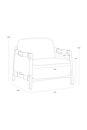   Modern European furniture - Solid Oak Framed Lounge Chair - www.oroa.com | Oroa.com