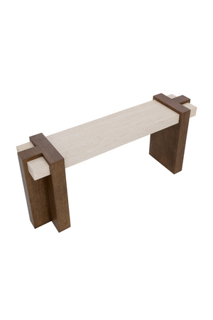   Modern European furniture - Interlocked Wooden Legs Console Table - www.oroa.com | Oroa.com