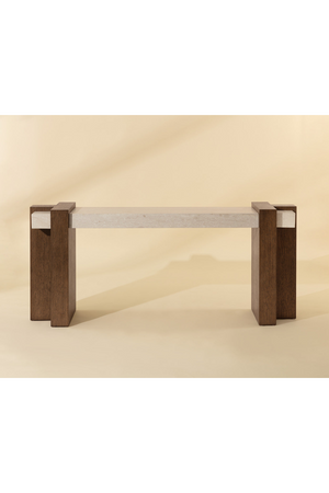   Modern European furniture - Interlocked Wooden Legs Console Table - www.oroa.com | Oroa.com