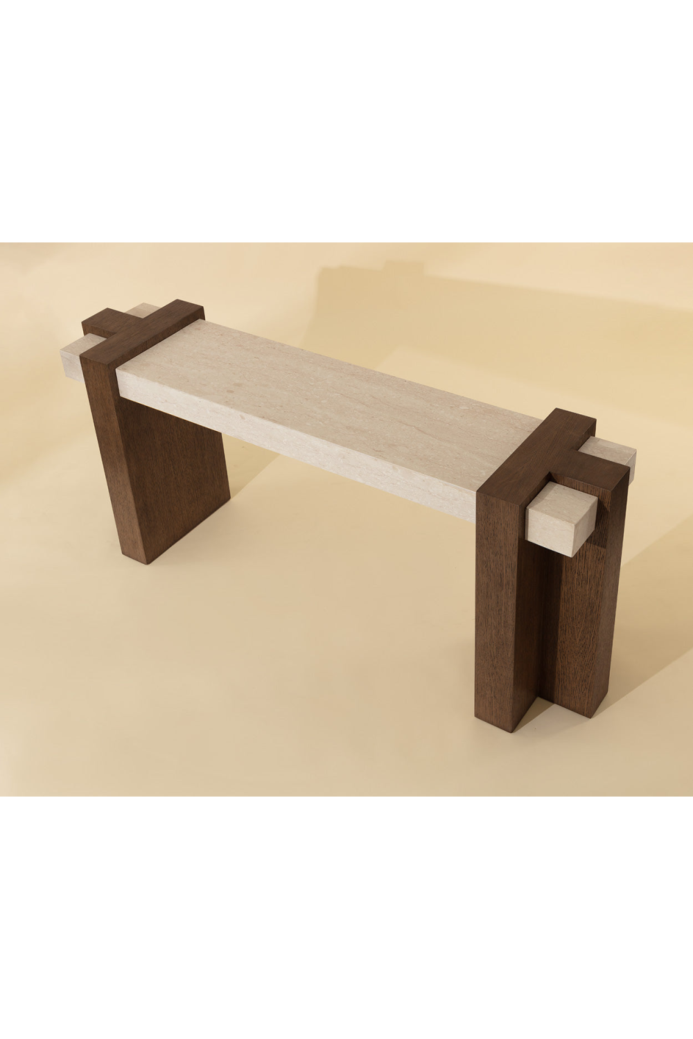   Modern European furniture - Interlocked Wooden Legs Console Table - www.oroa.com | Oroa.com